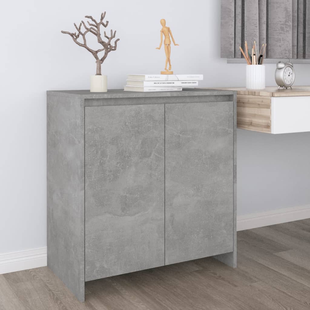 Concrete gray buffet 70x41x75 cm engineering wood