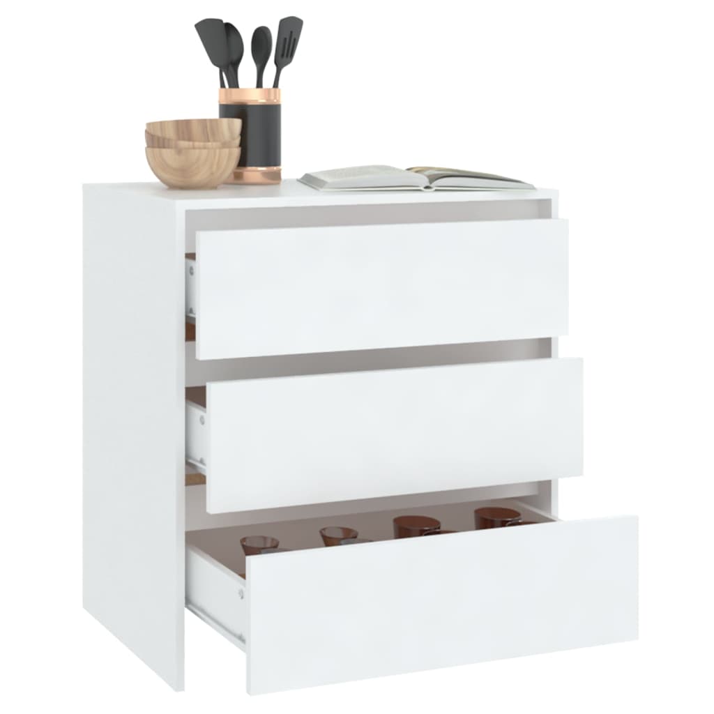 Buffet bianco 70x41x75 cm in truciolato