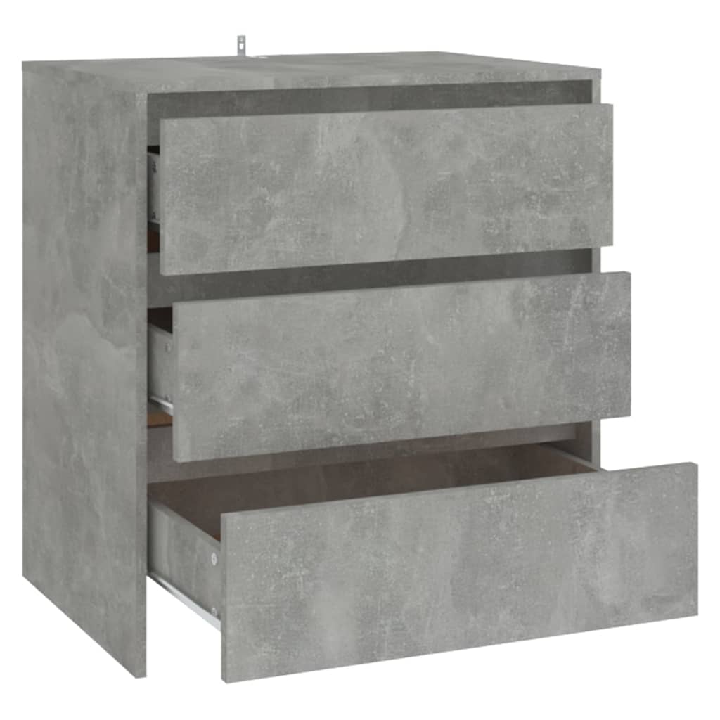 Credenza Grigio cemento 70x41x75 cm MDF