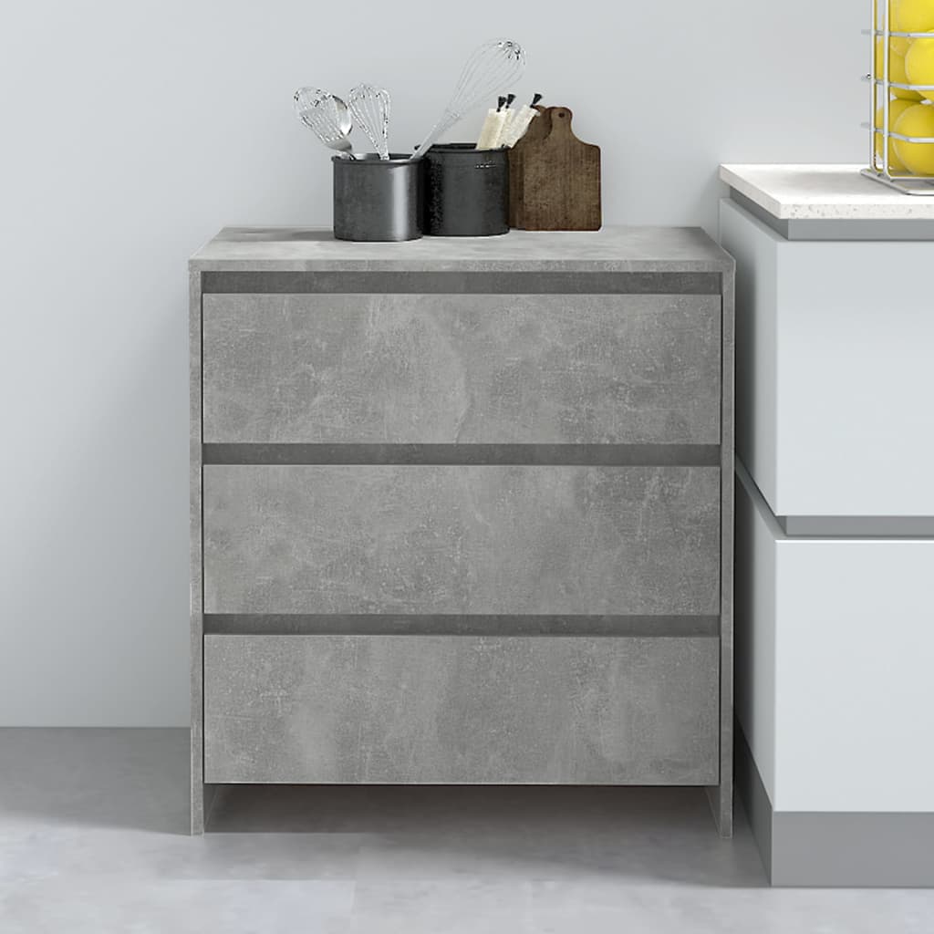 Concrete gray buffet 70x41x75 cm engineering wood