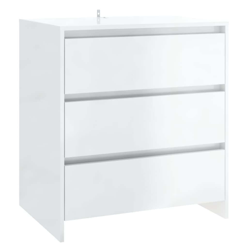 Brilliant white buffet 70x41x75 cm Engineering wood