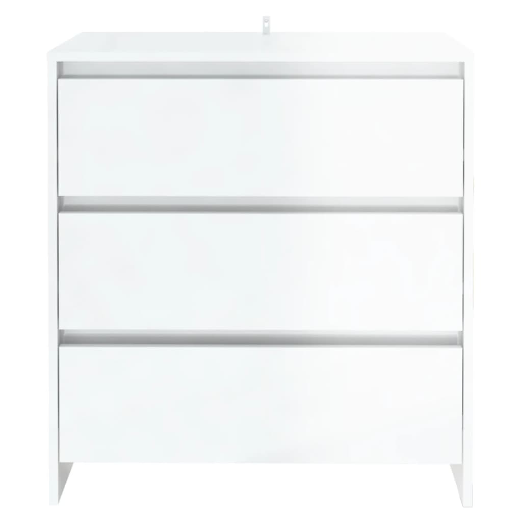 Credenza Bianco lucido 70x41x75 cm MDF