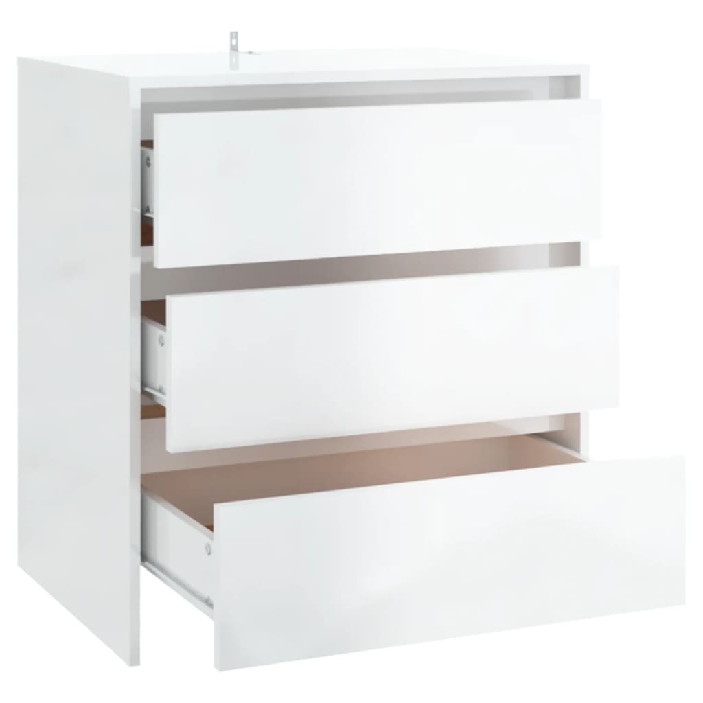 Brilliant white buffet 70x41x75 cm Engineering wood