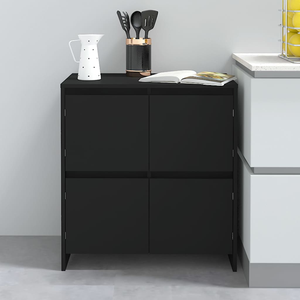 Black buffet 70x41x75 cm Engineering wood