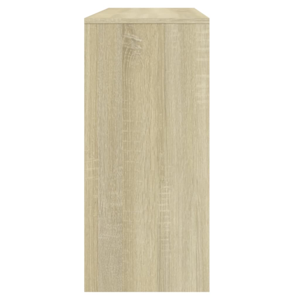 Sonoma oak console table 100x35x76.5 cm agglomerated