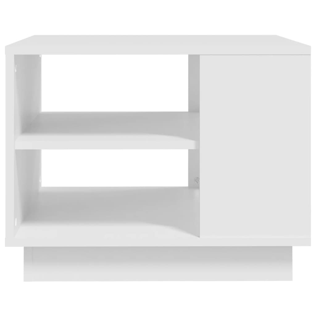 Table basse Blanc 55x55x43 cm Aggloméré