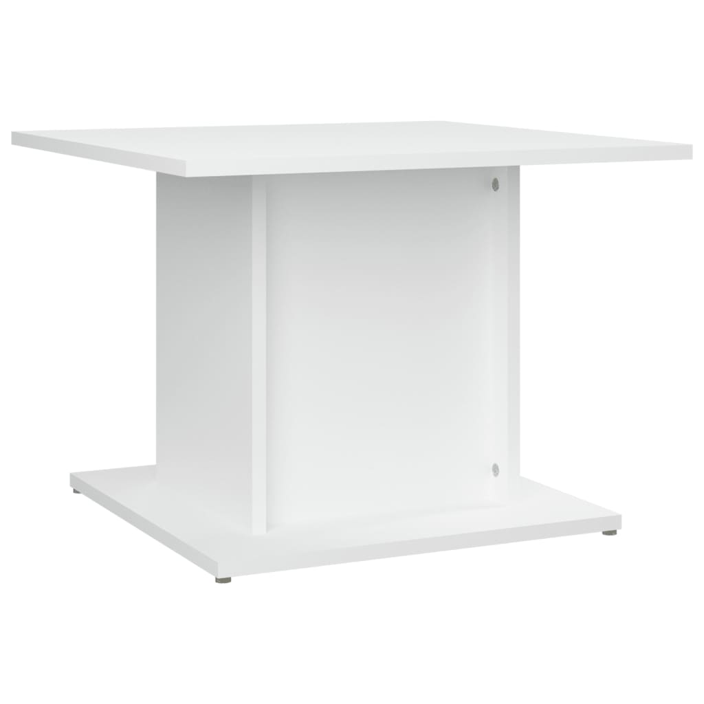 Table basse Blanc 55,5x55,5x40 cm Aggloméré