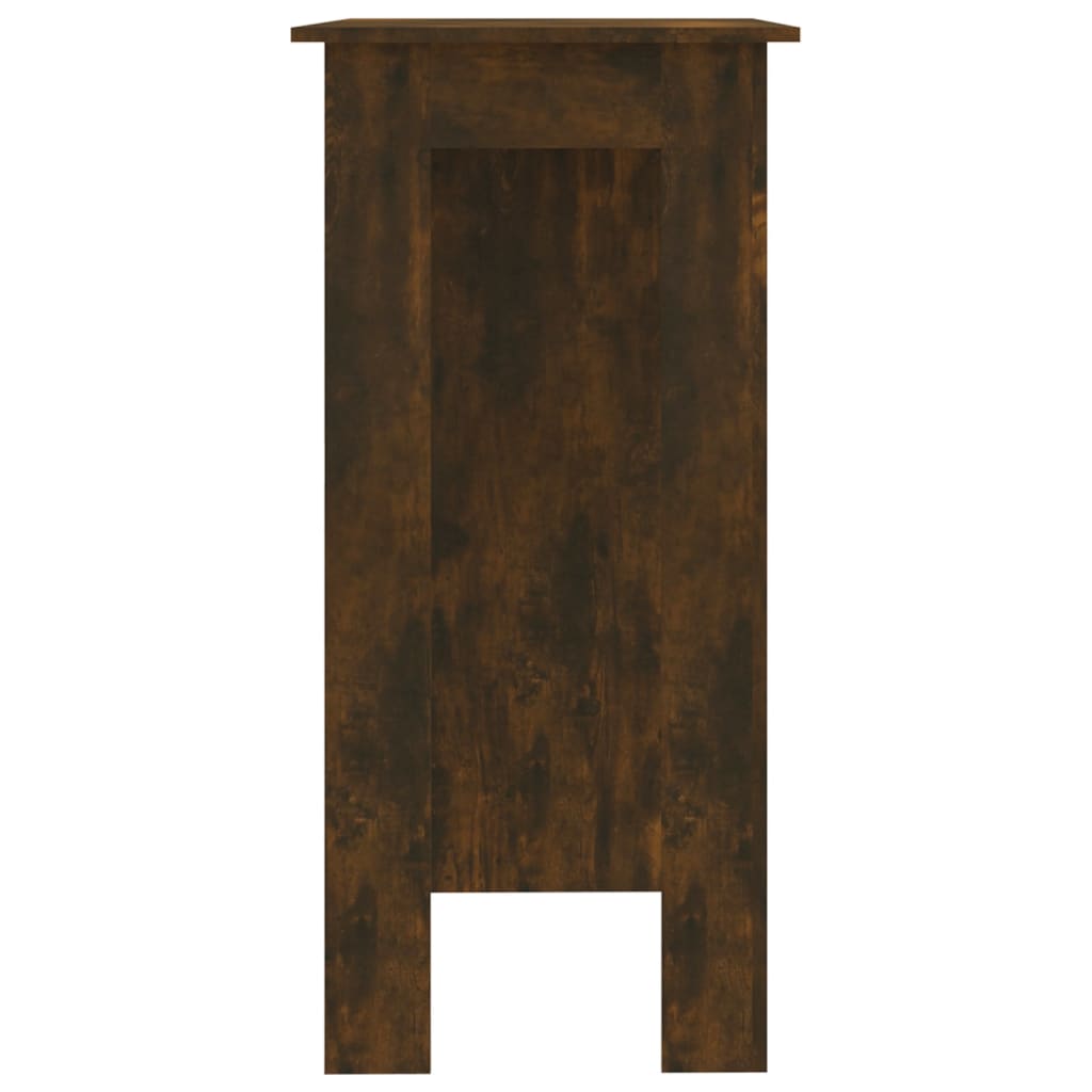 Tavolo da bar con ripiano Rovere affumicato 102x50x103,5 cm Truciolare