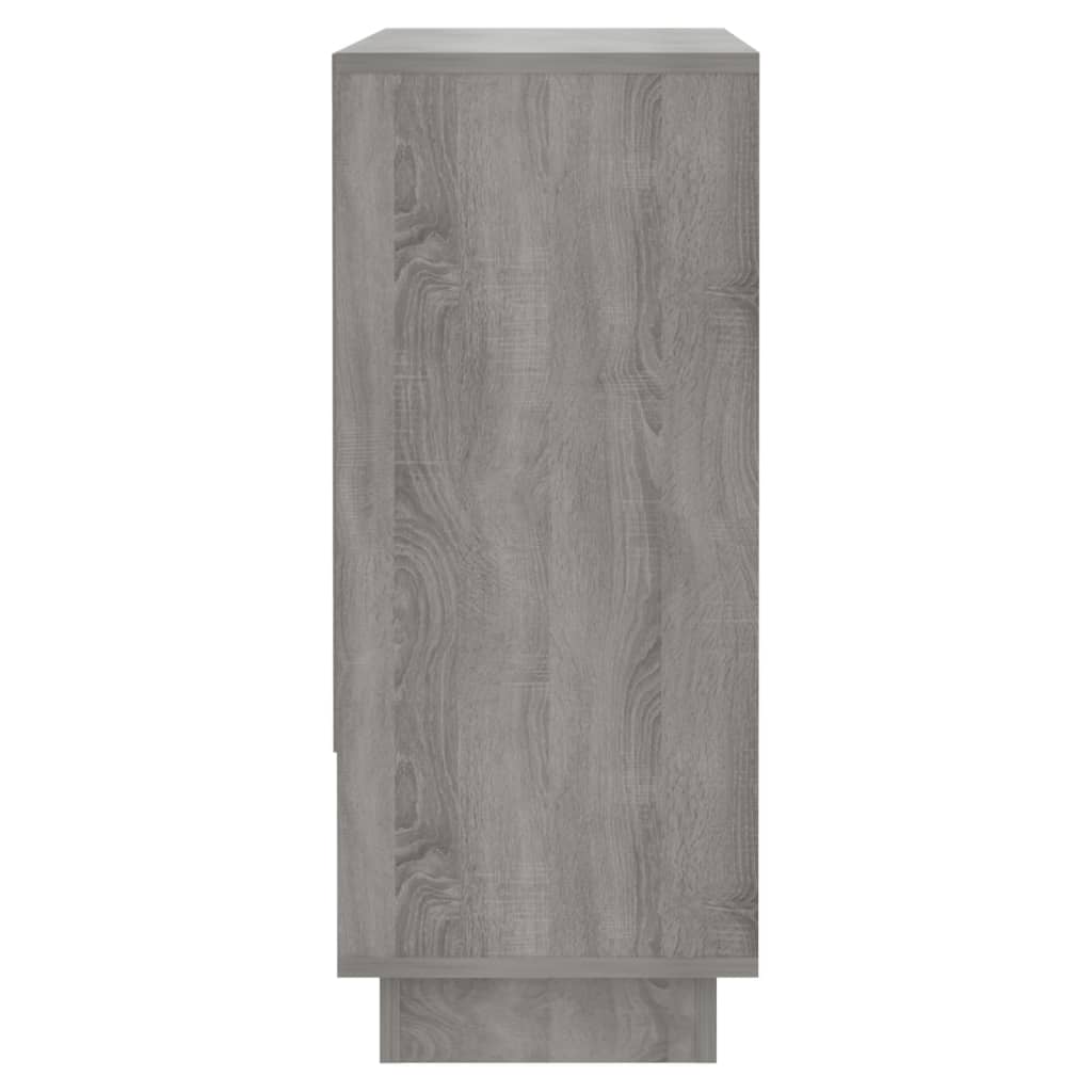 Credenza Sonoma grigio 97x31x75 cm Truciolare