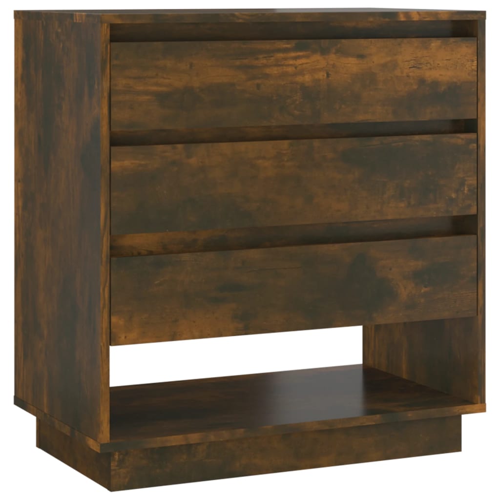 Buffet Chêne fumé 70x41x75 cm Bois d'ingénierie