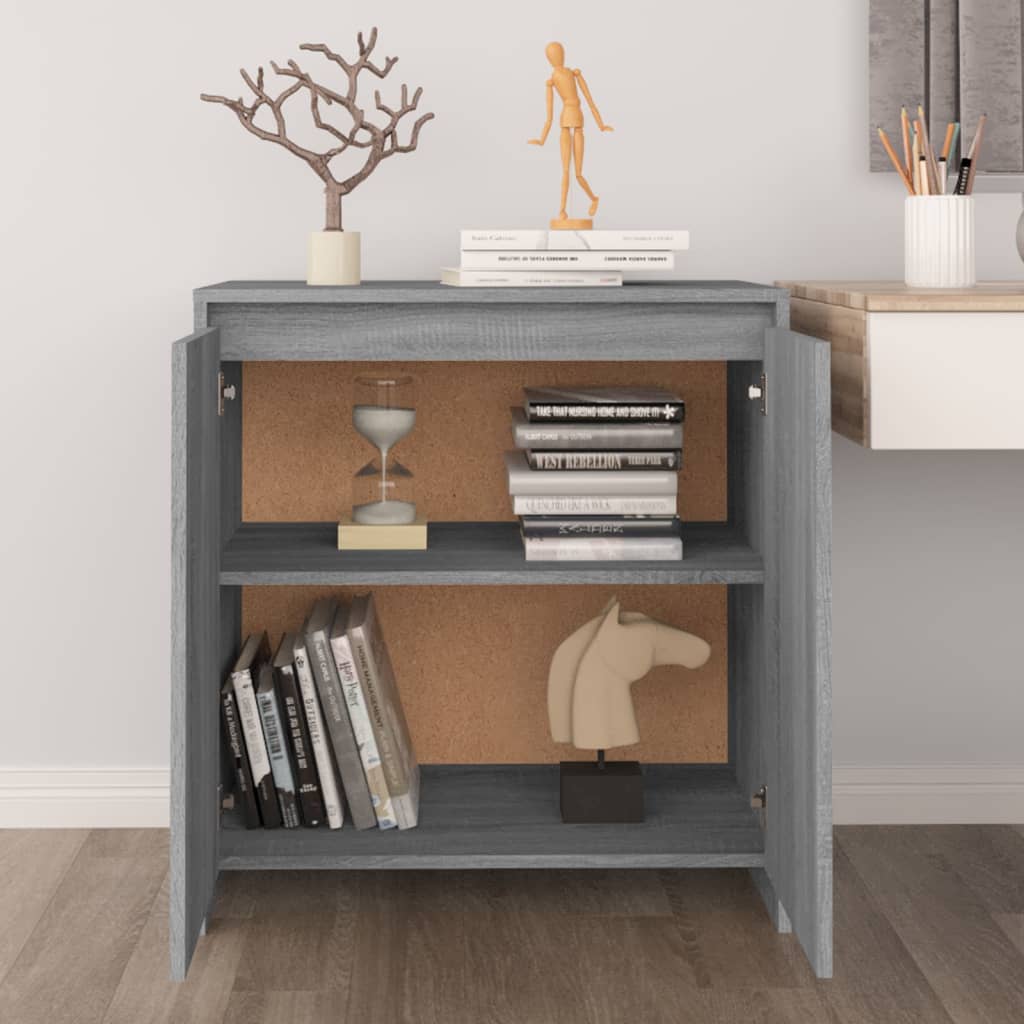 Sonoma Grey Buffet 70x41x75 cm ingegneristica legna