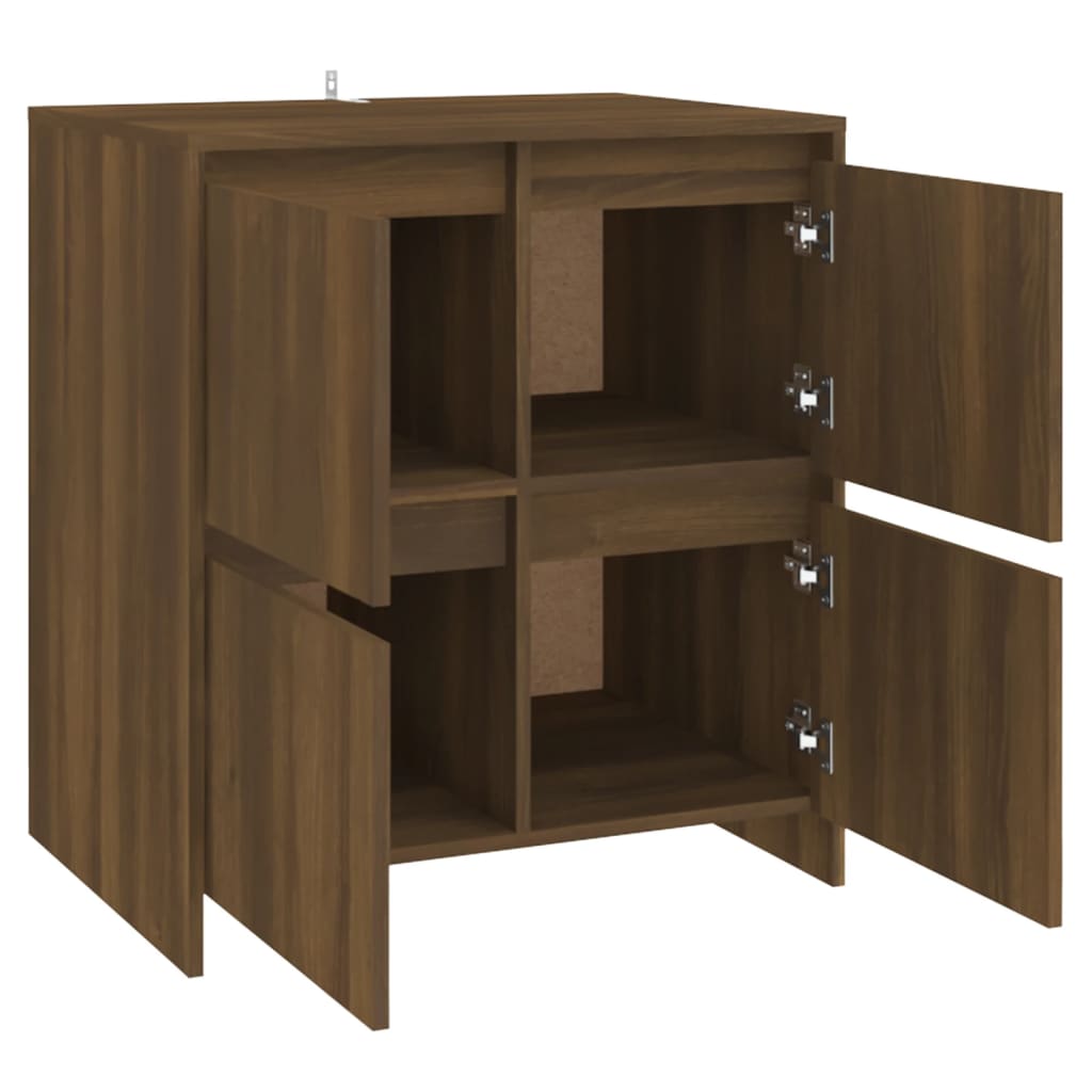 Brown oak buffet 70x41x75 cm engineering wood