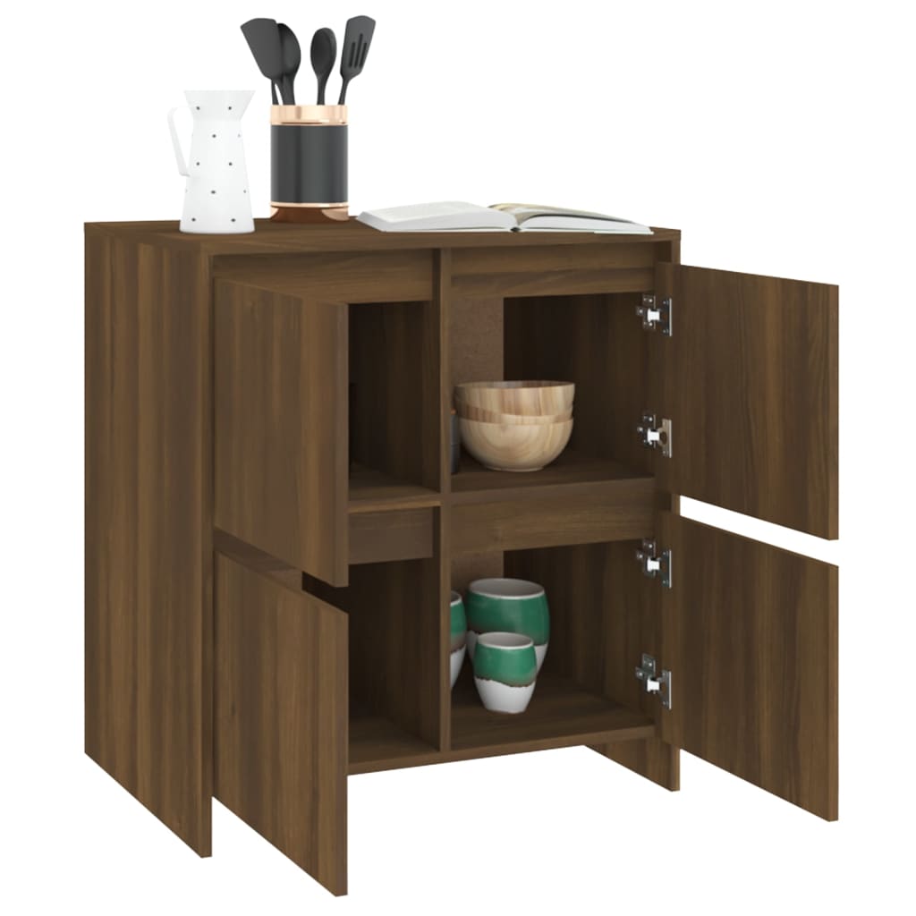 Brown oak buffet 70x41x75 cm engineering wood