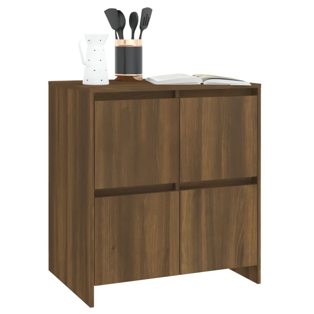 Buffet Chêne marron 70x41x75 cm Bois d'ingénierie