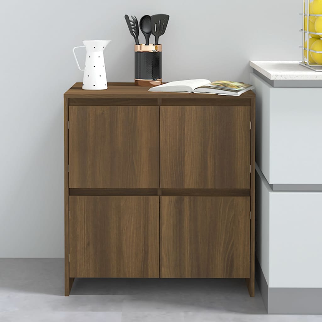 Brown oak buffet 70x41x75 cm engineering wood