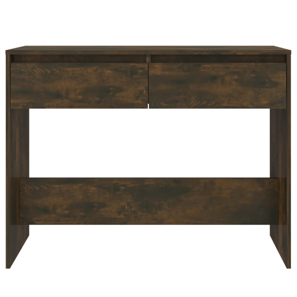 Smoked oak console table 100x35x76.5 cm agglomerated