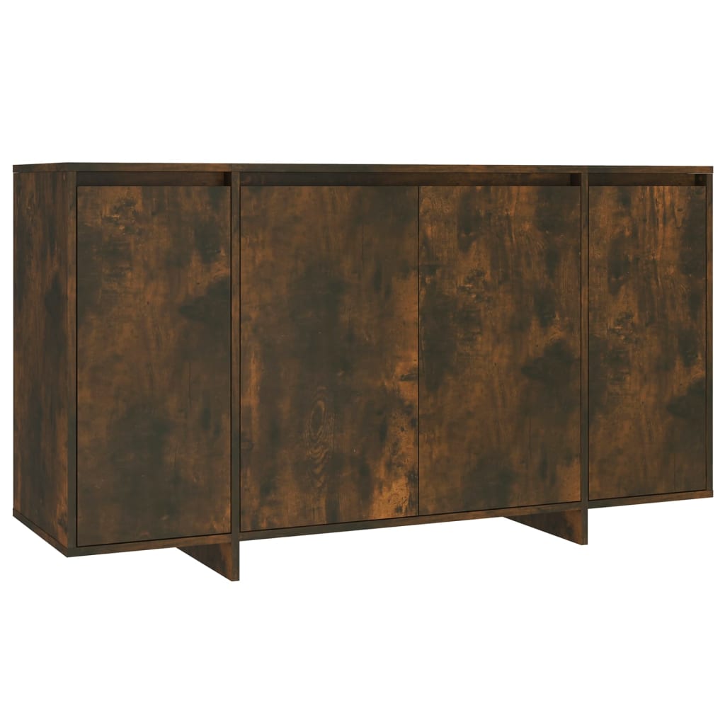 Smoked oak buffet 135x41x75 cm agglomerated