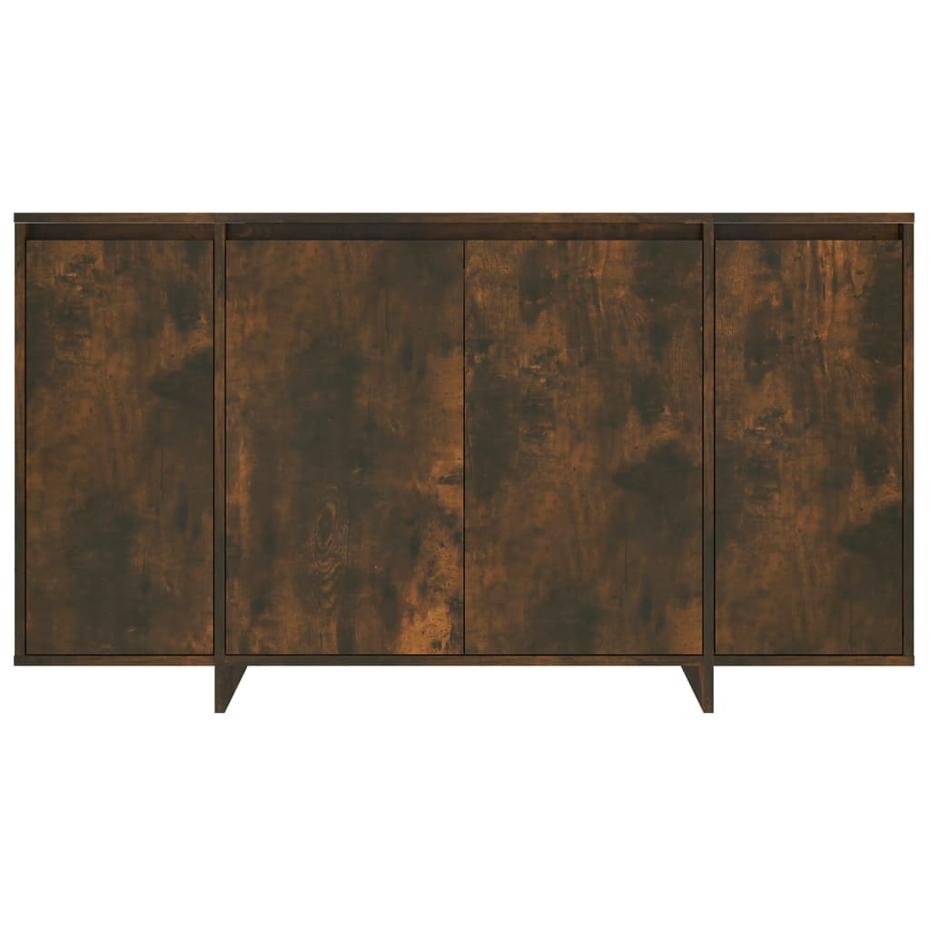 Smoked oak buffet 135x41x75 cm agglomerated