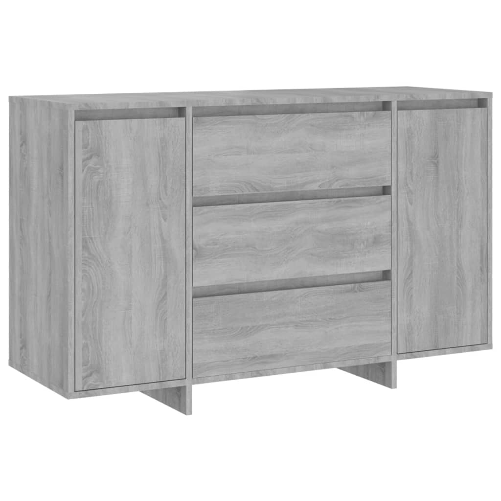 Buffet mit 3 grauen Sonoma -Schubladen 120x41x75 cm agglomeriert