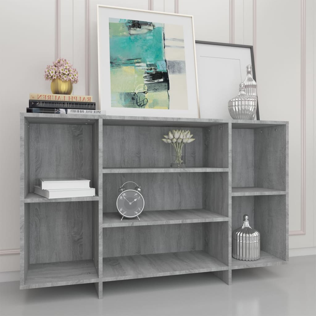 Grey Sonoma Buffet 120x30x75 cm agglomerato