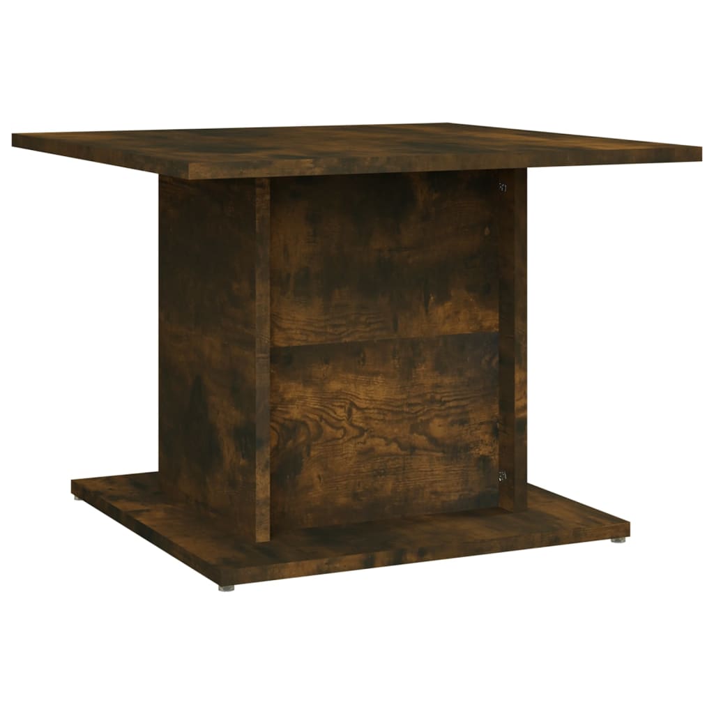 Smoked oak coffee table 55.5x55.5x40 cm agglomerated