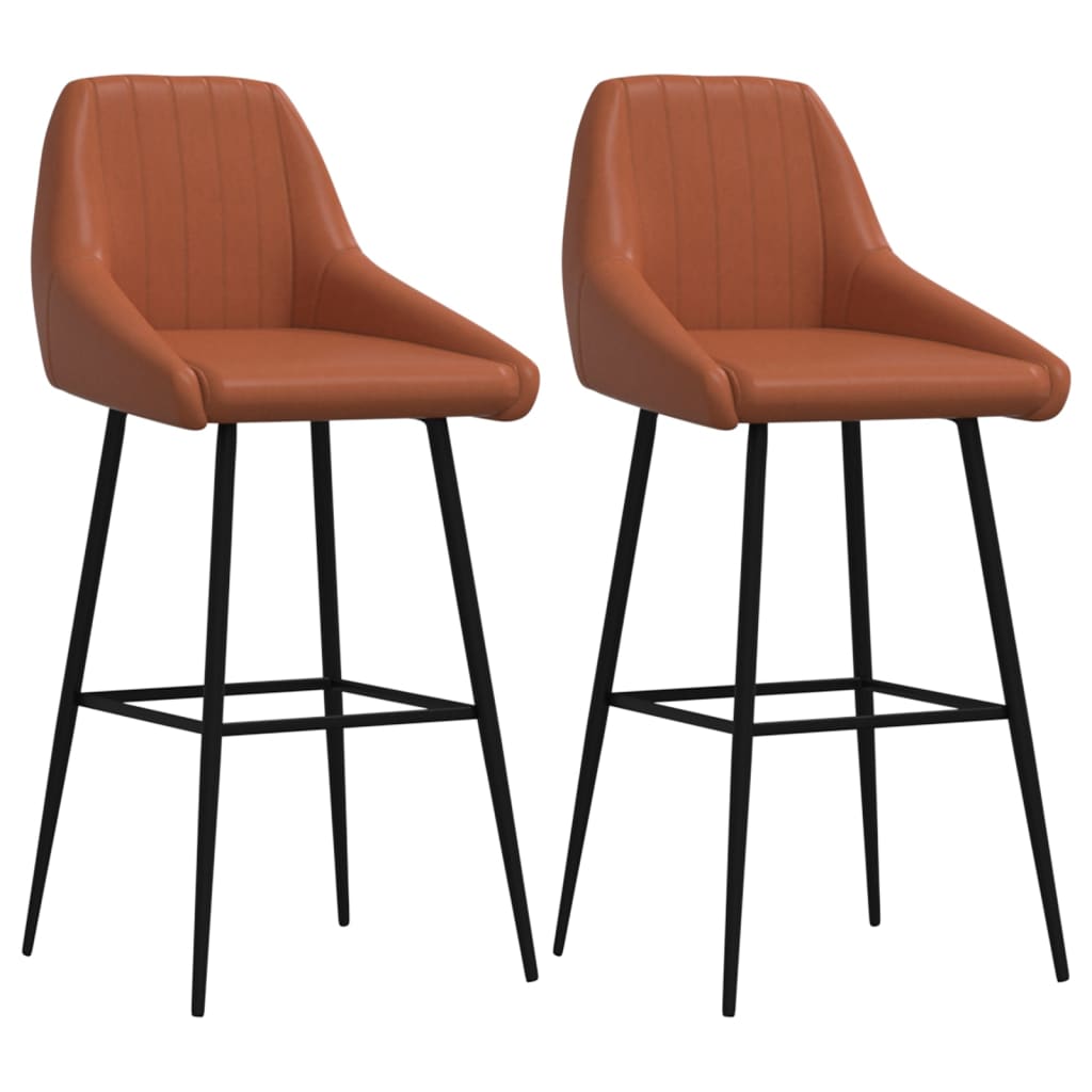 Lot bar stools of 2 light brown similarities