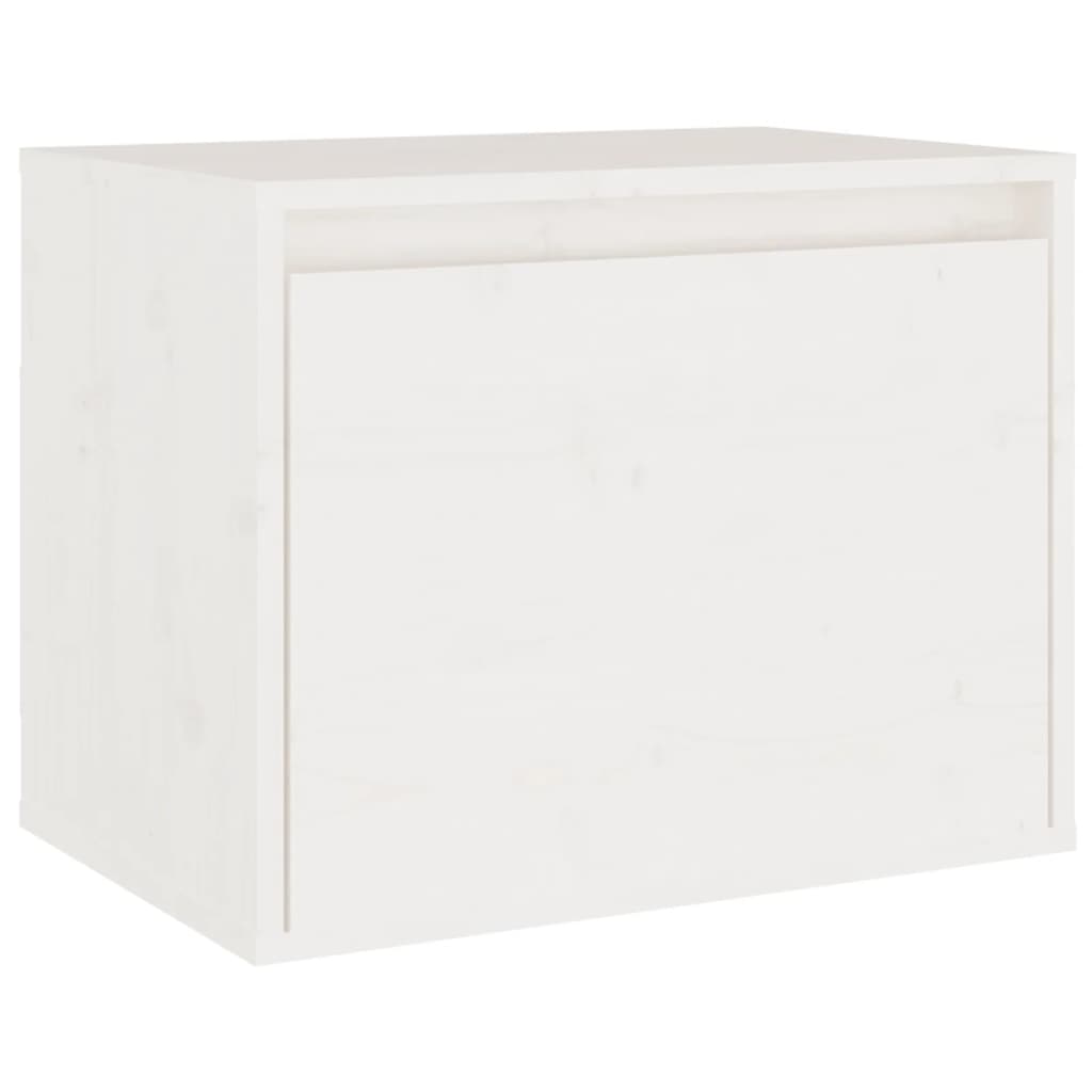 White wall cabinet 45x30x35 cm Solid pine wood