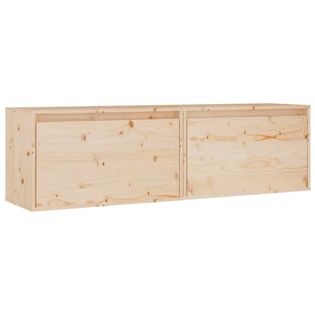 Wall cabinets 2 pcs 60x30x35 cm Solid pine wood