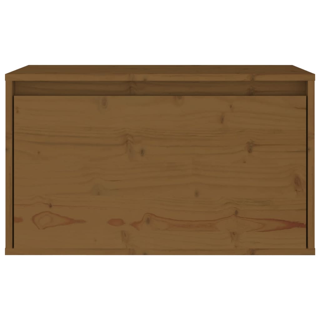Honey brown wall cabinet 60x30x35 cm solid pine wood