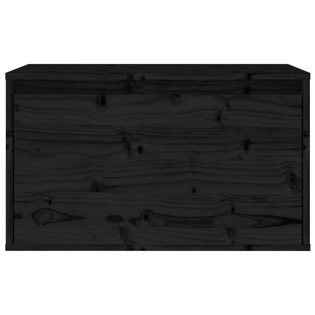 Black wall cabinet 60x30x35 cm solid pine wood