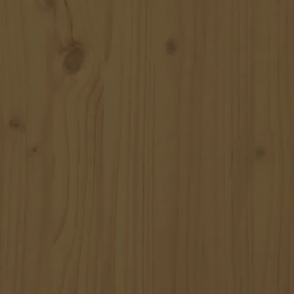 Pensile marrone miele 80x30x35 cm Legno di pino massiccio