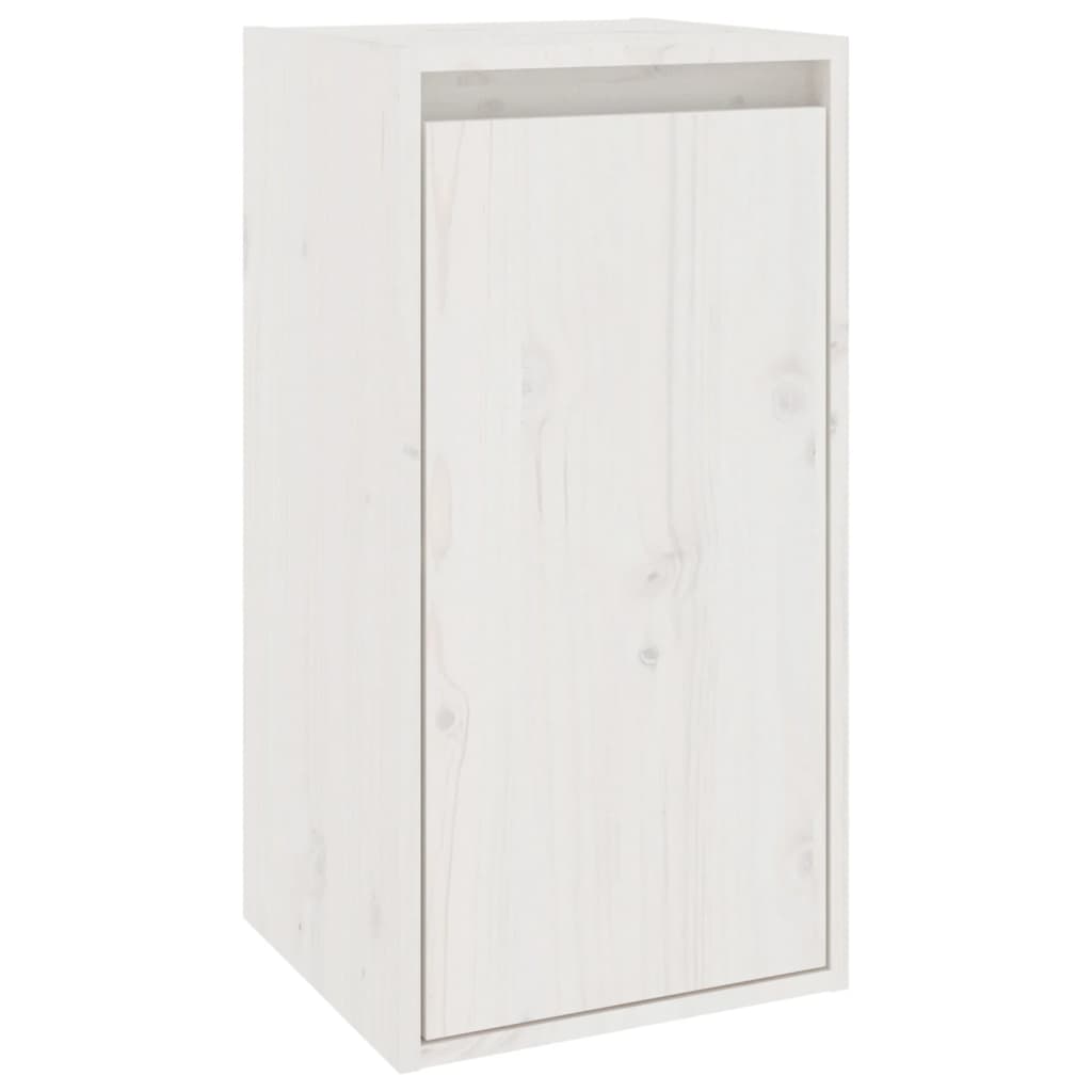 Wall cabinets 2 pcs white 30x30x60 cm solid pine wood