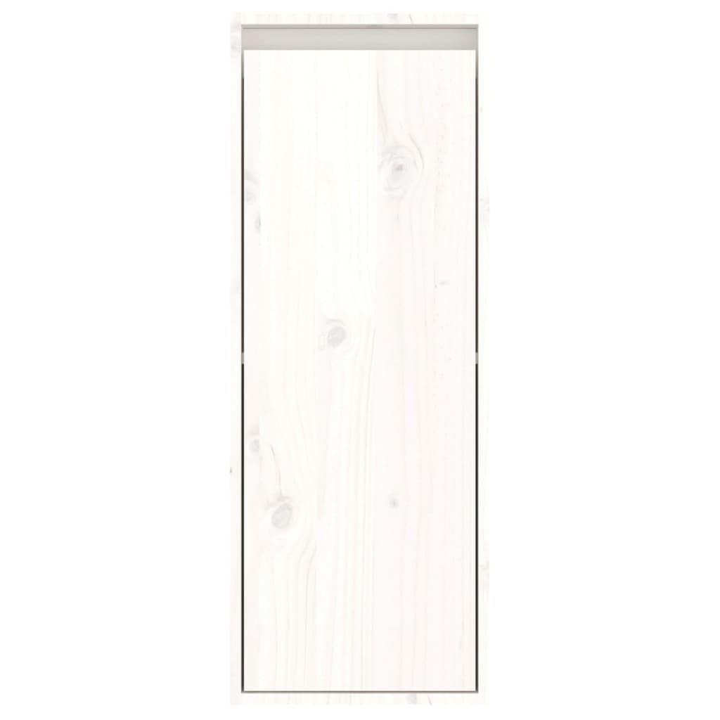 Pensile Bianco 30x30x80 cm Legno di pino massiccio