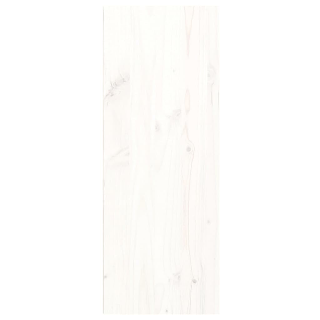 Wandschränke 2 Stcs Weiß 30x30x80 cm Festkieferholz