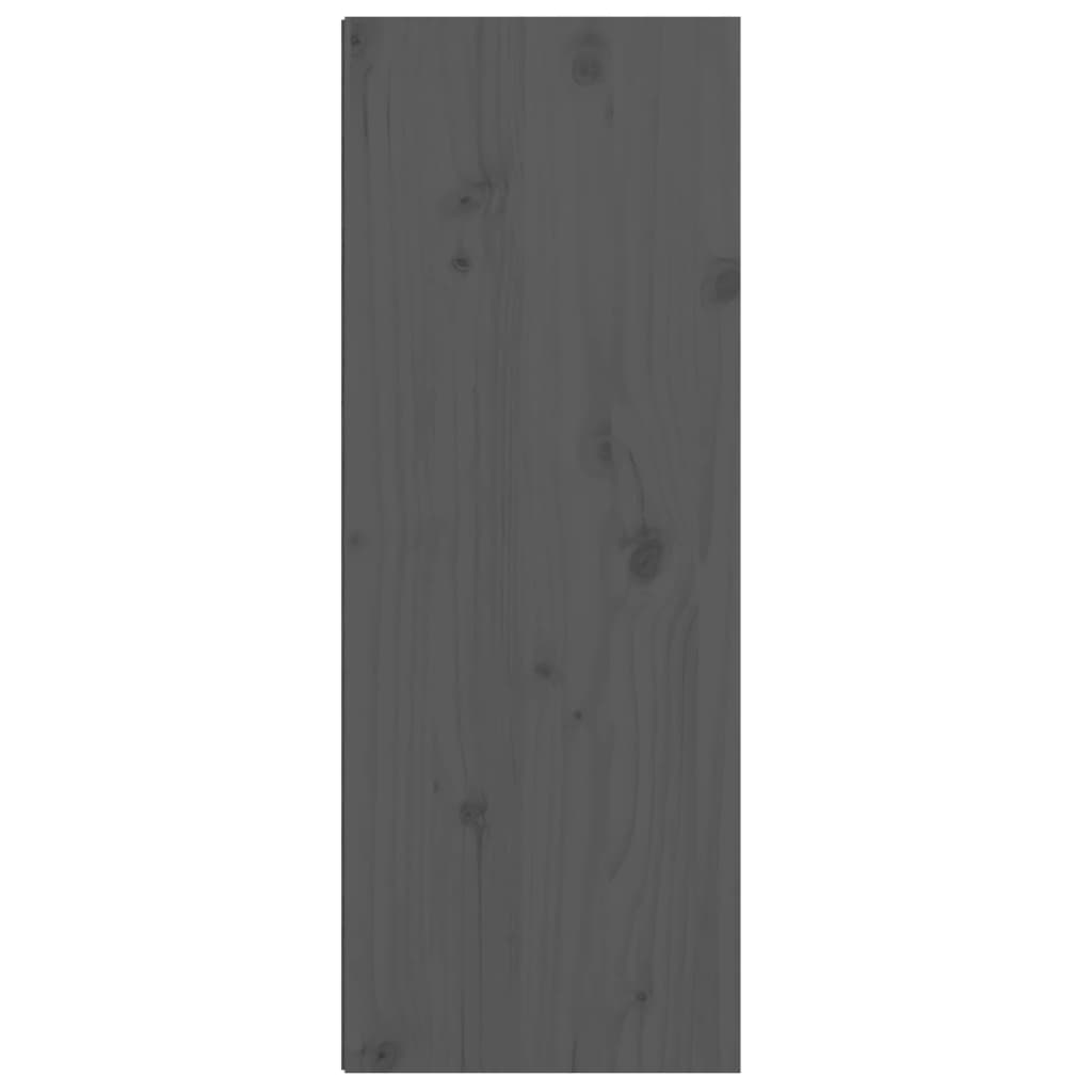 Wandschränke 2 Stcs grau 30 x 30 x 80 cm Festkieferholz