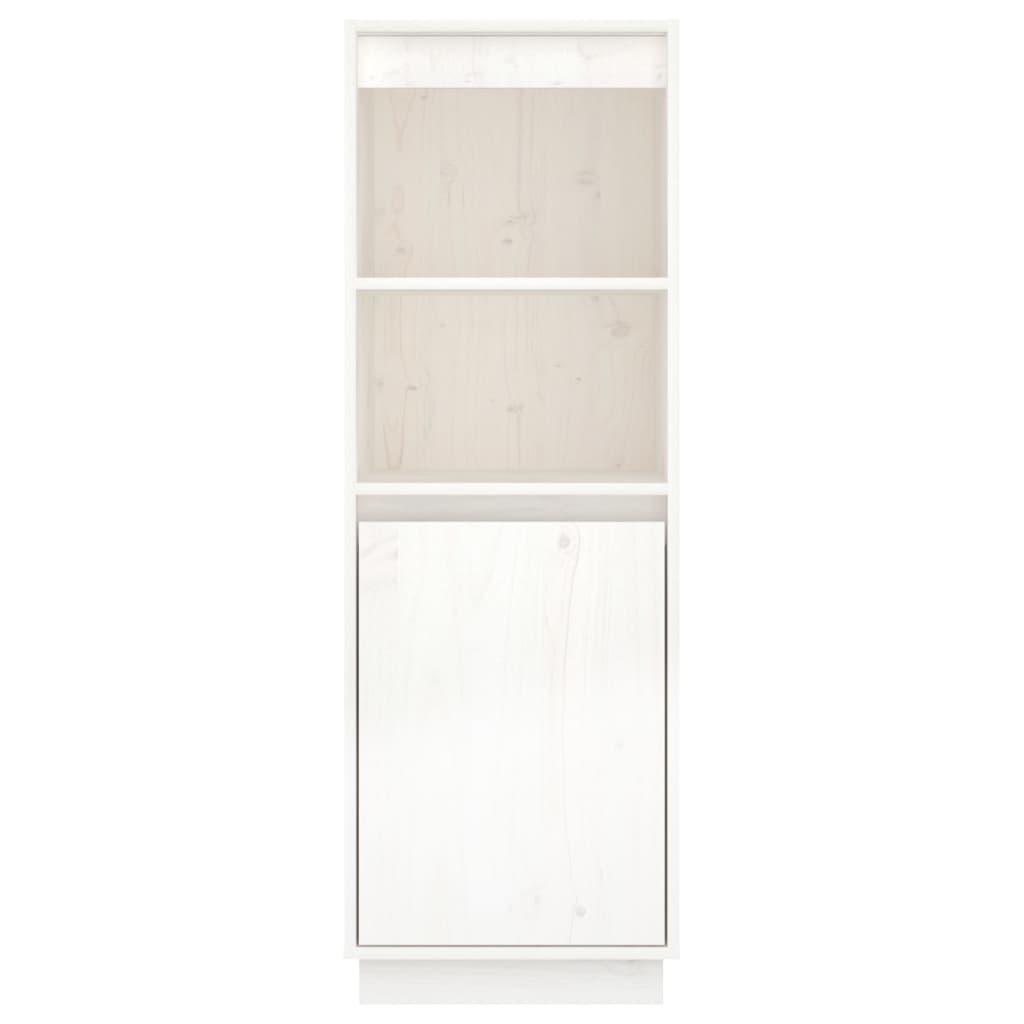 White buffet 37x34x110 cm solid pine wood