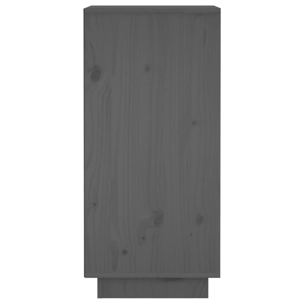 Gray buffet 31.5x34x75 cm solid pine wood