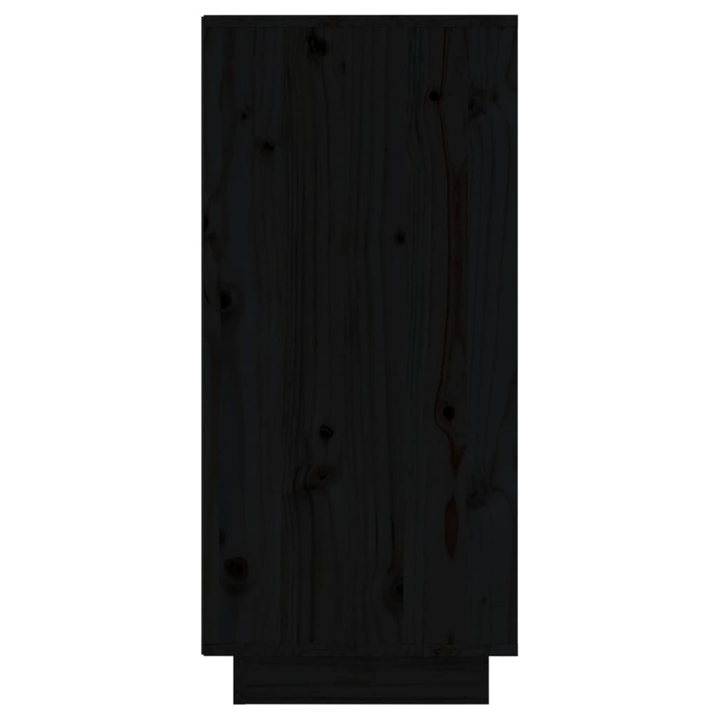 Black buffet 31.5x34x75 cm solid pine wood