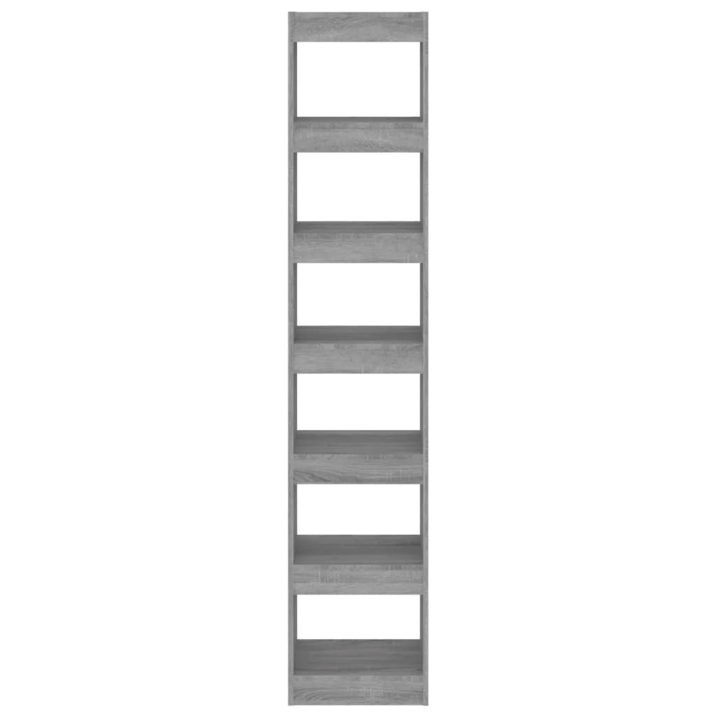 Libreria/Divisorio Sonoma grigio 40x30x198 cm