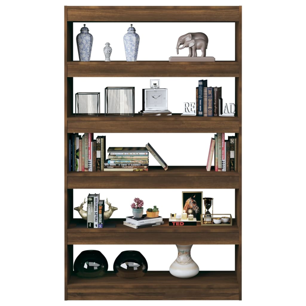 Libreria/Divisorio Rovere marrone 100x30x166 cm