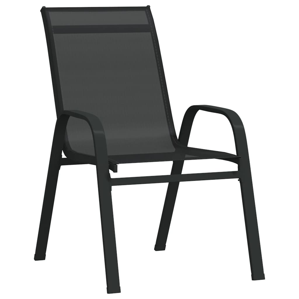 Ensemble de bistro de jardin 3 pcs Noir