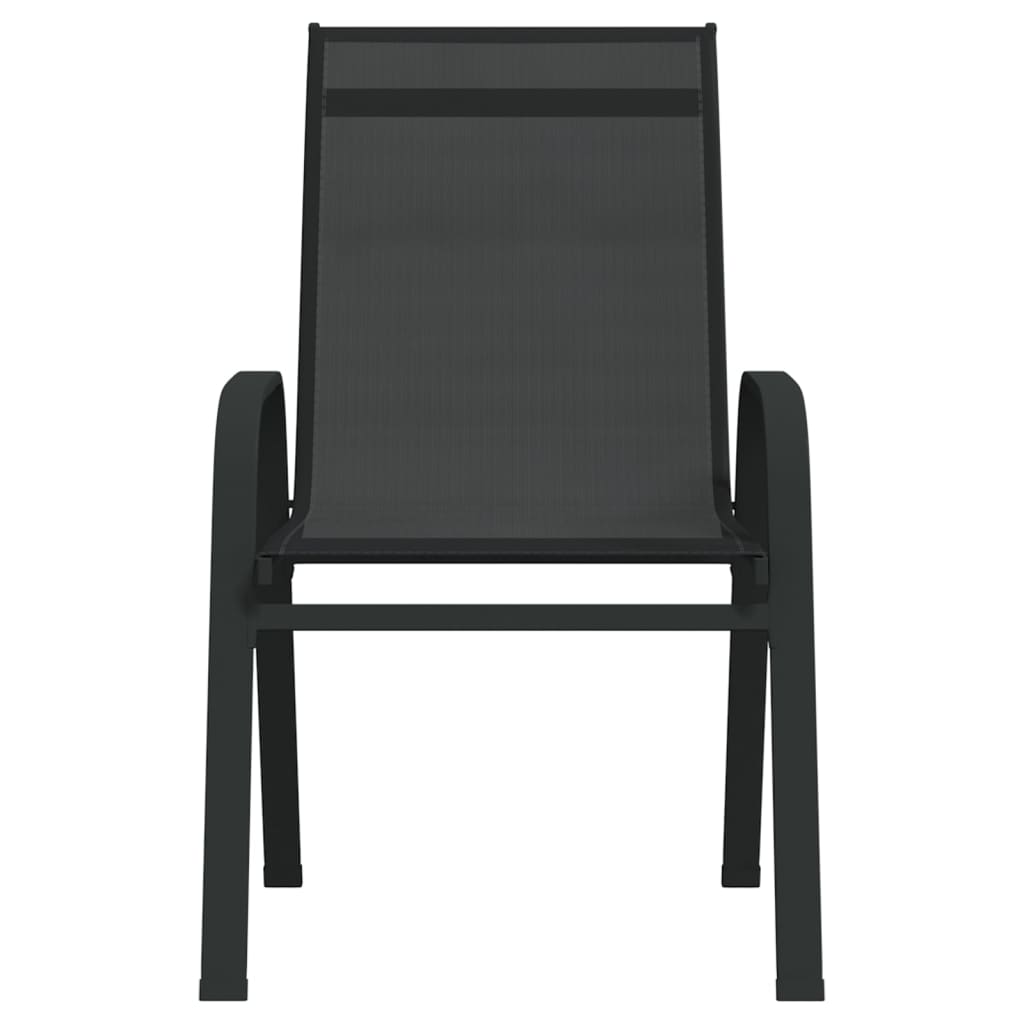 Ensemble de bistro de jardin 3 pcs Noir