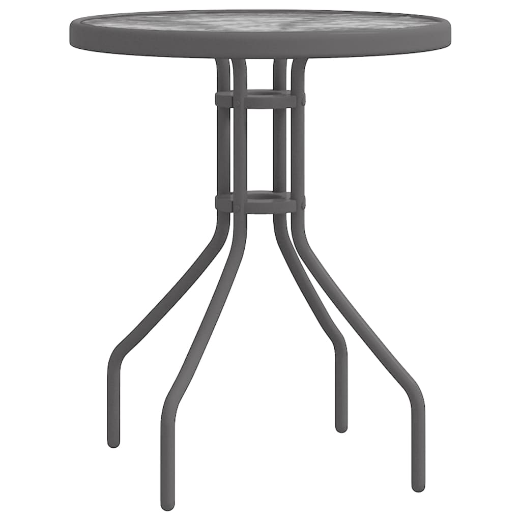 3 pcs gray garden bistro set