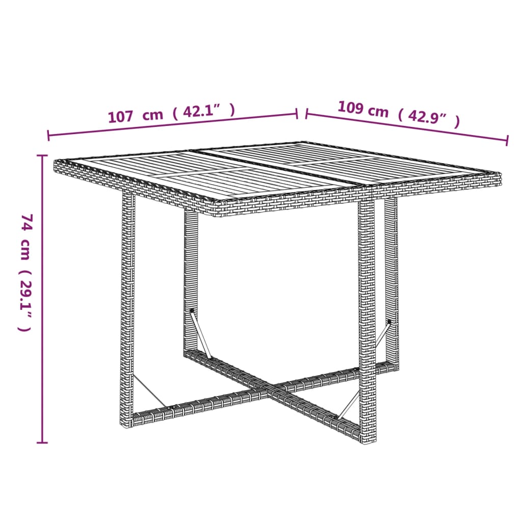 Mobilier à dîner de jardin et coussins 5pcs Résine tressée Noir