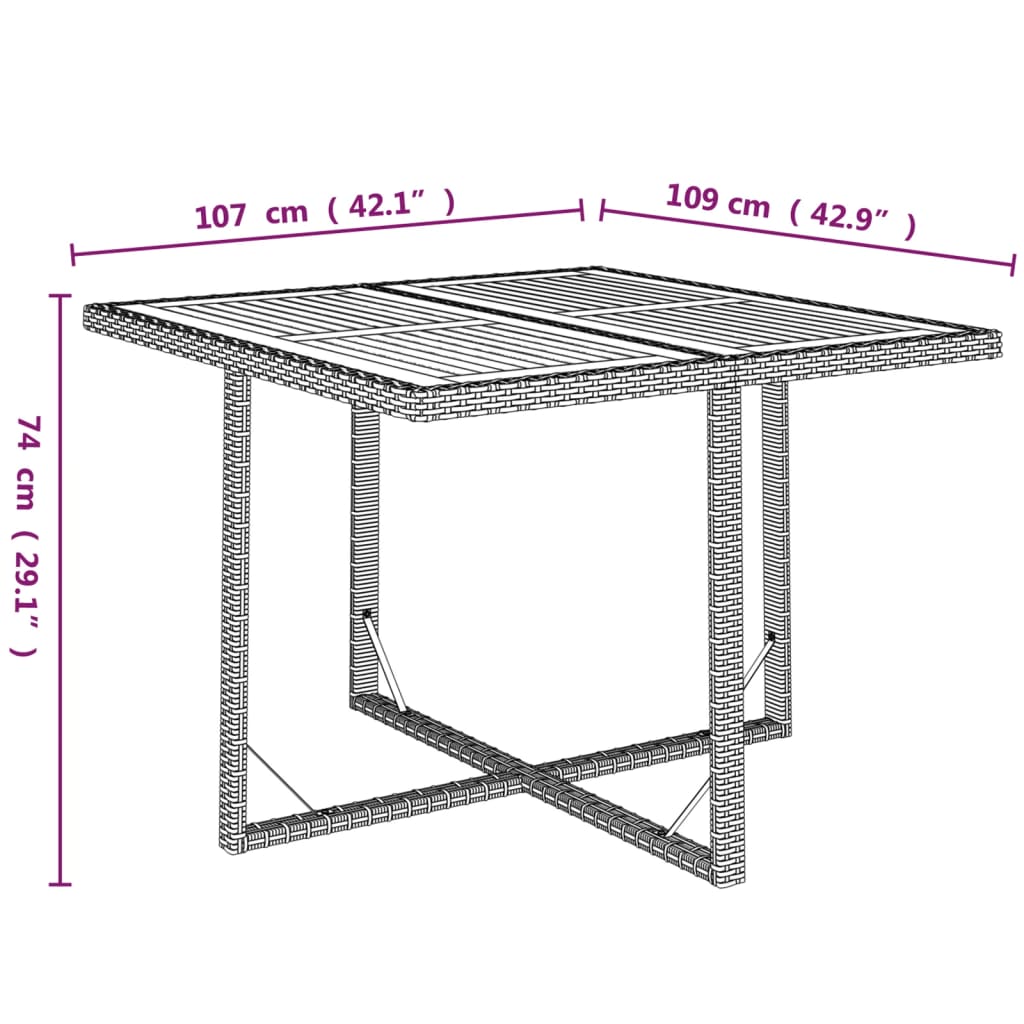 Mobilier à dîner de jardin et coussins 9pcs Résine tressée Noir