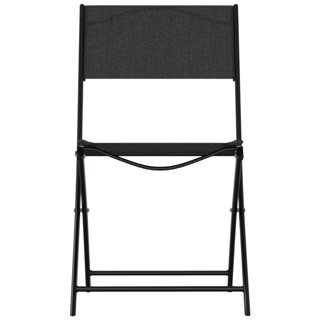 Bistro set 3 pcs black steel