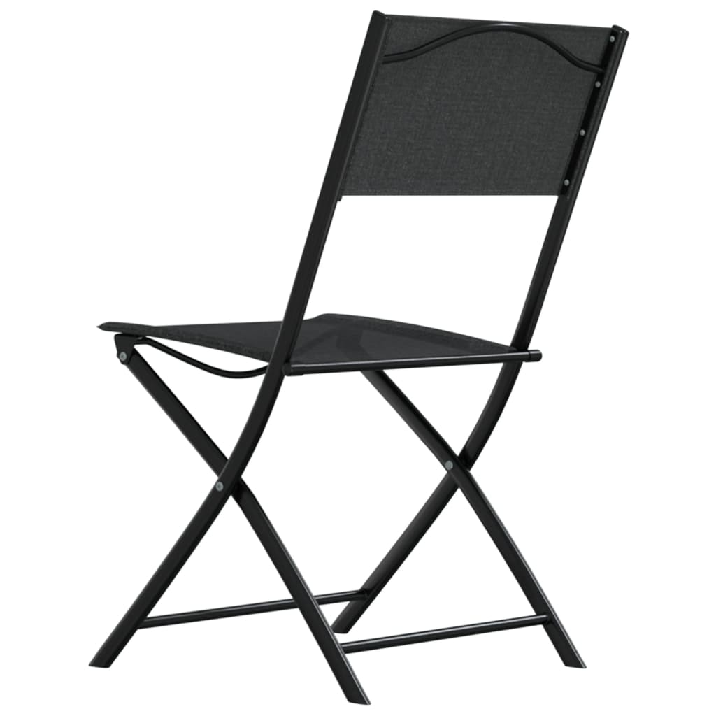 Bistro set 3 pcs black steel