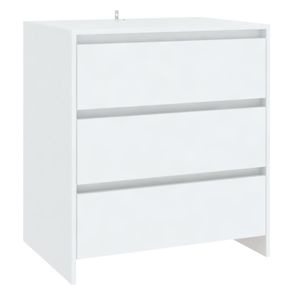 Buffets 3 pcs Blanc Bois d'ingénierie