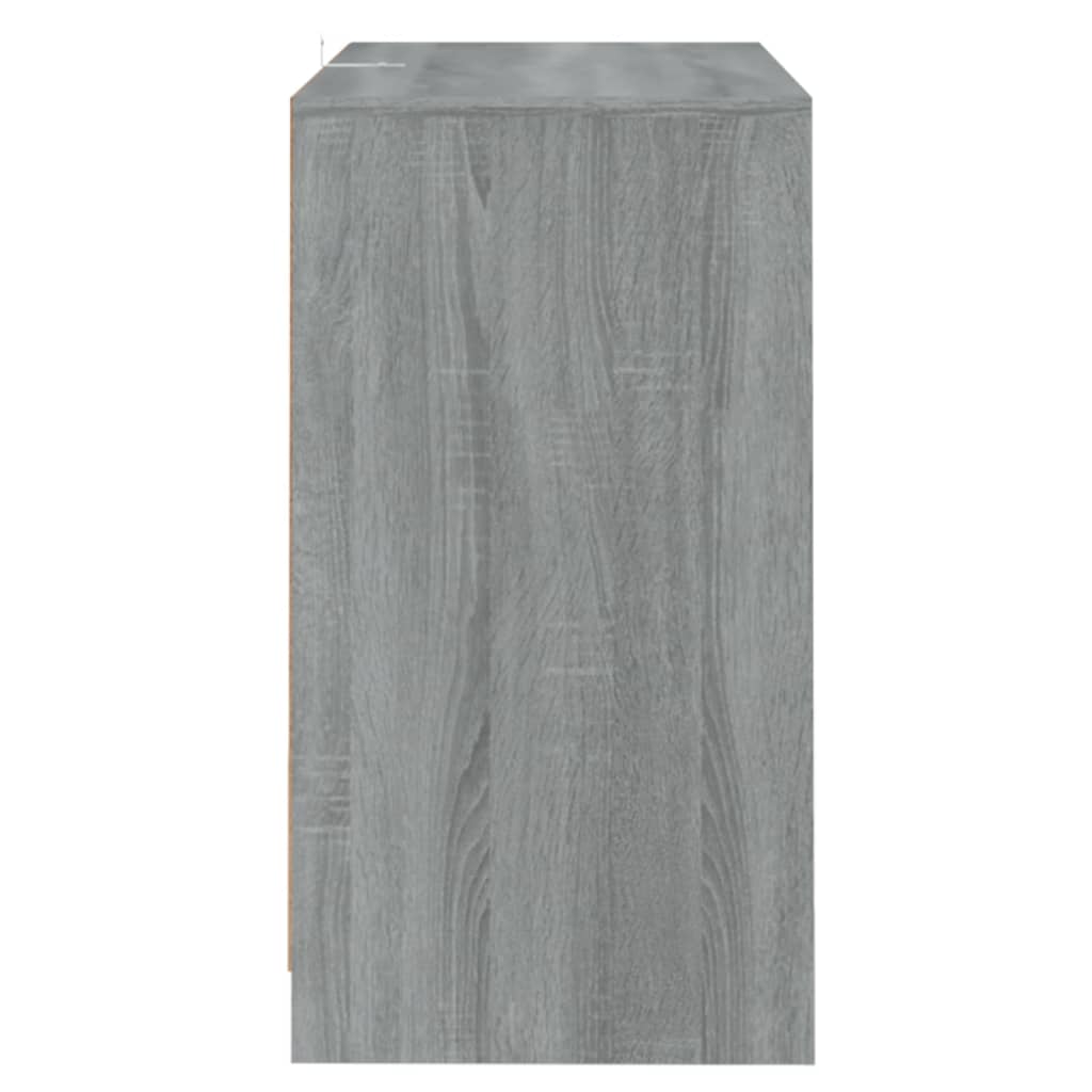 Credenze 2 pz Sonoma grigio 70x41x75 cm Truciolato