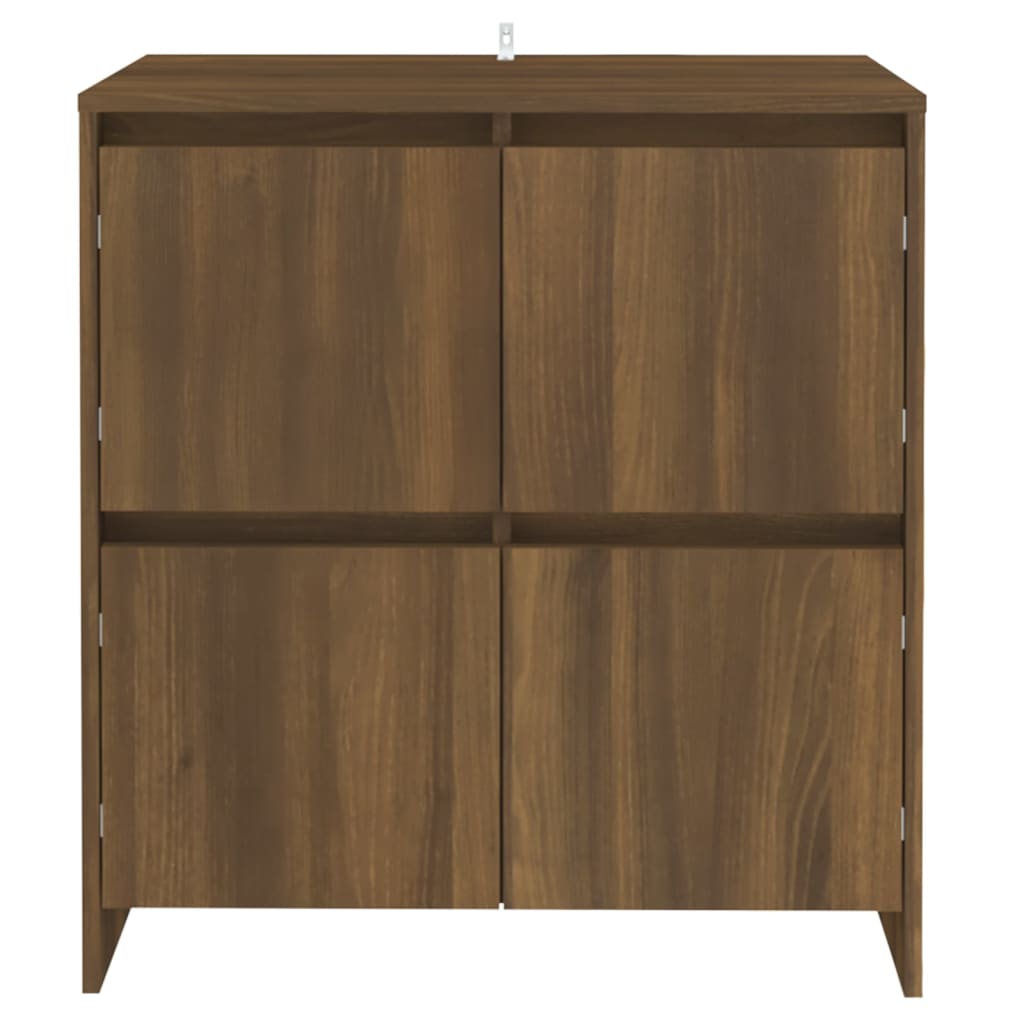 Buffets 2 pcs brown oak 70x41x75 cm agglomerated